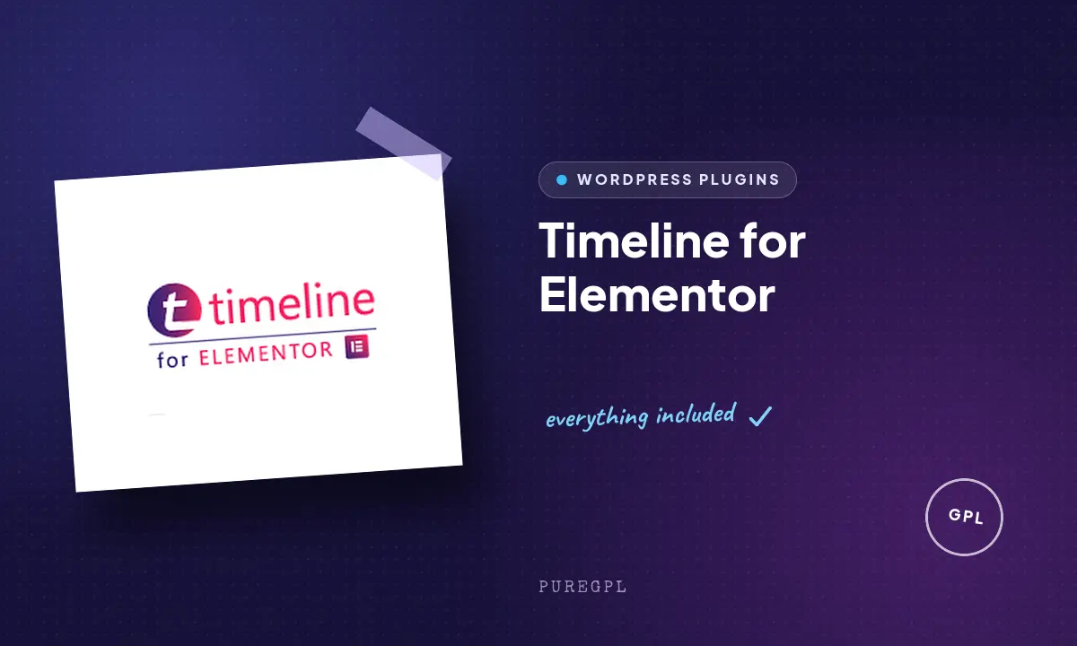 Timeline for Elementor