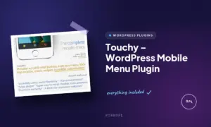 touchy wordpress mobile menu plugin