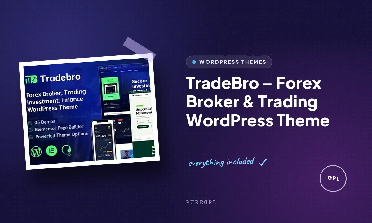 TradeBro – Forex Broker & Trading WordPress Theme