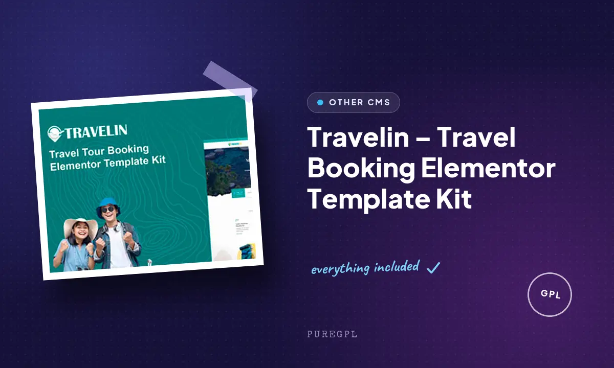 Travelin – Travel Booking Elementor Template Kit