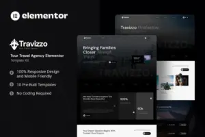 Travizzo – Tour Travel Agency Elementor Template Kit