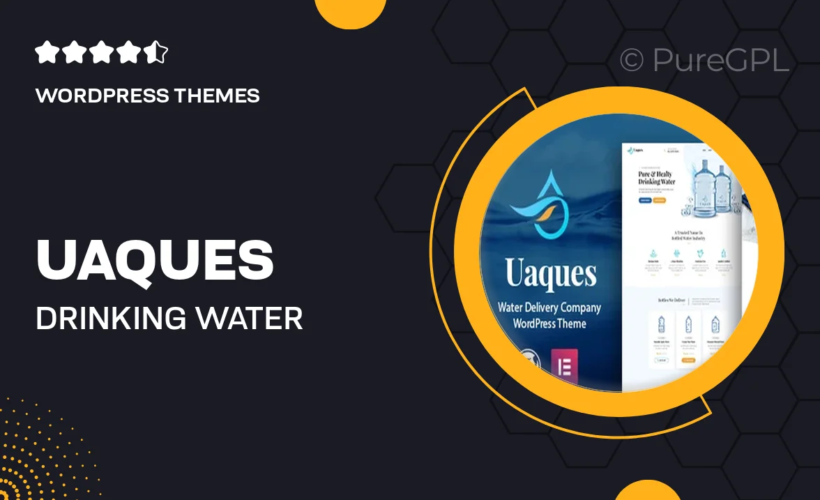 Uaques – Drinking Water Delivery WordPress Theme