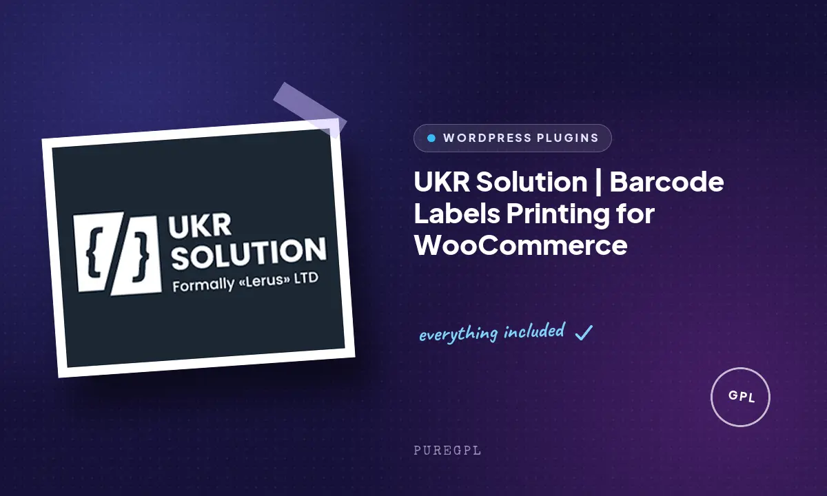 UKR Solution | Barcode Labels Printing for WooCommerce