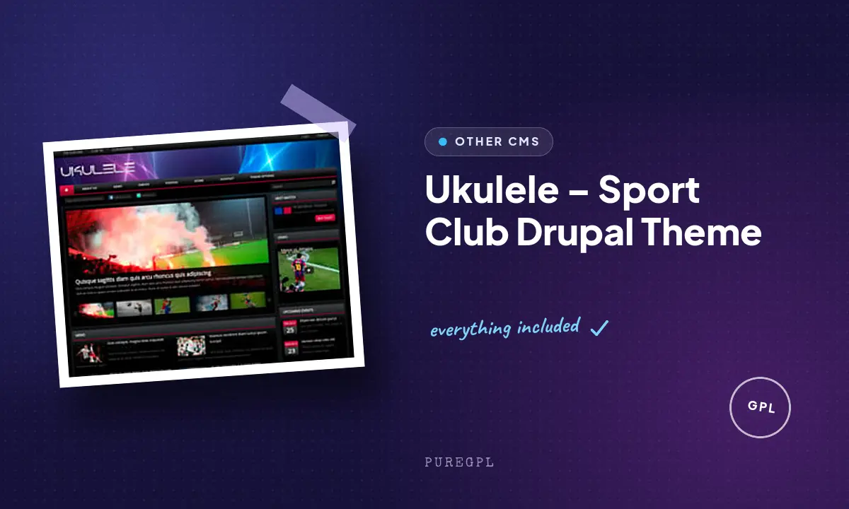 Ukulele – Sport Club Drupal Theme