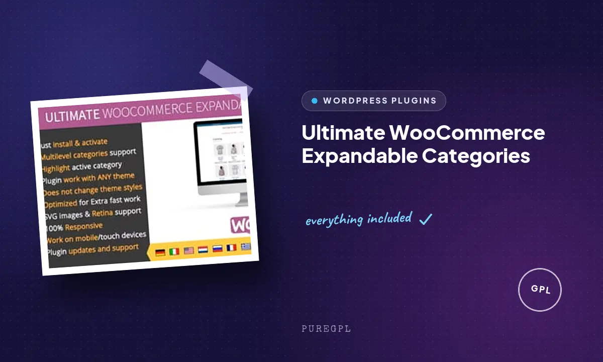 Ultimate WooCommerce Expandable Categories