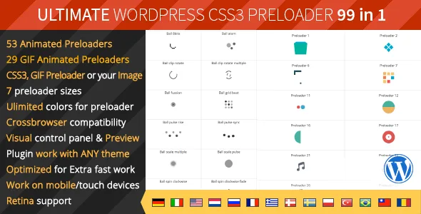 ultimate wordpress preloader 99 css3 preloaders 1