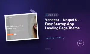 vanessa drupal 8 easy startup app landing page theme