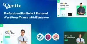 Ventix Personal Portfolio WordPress Theme