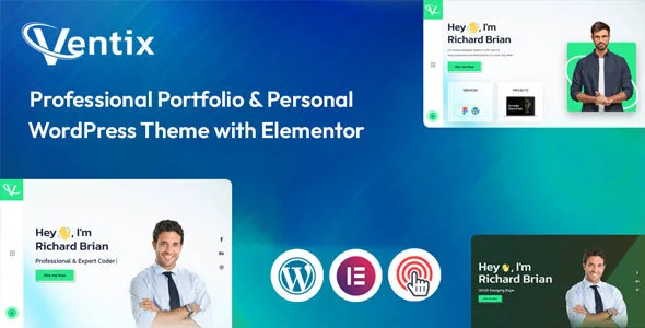 Ventix Personal Portfolio WordPress Theme