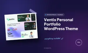 ventix personal portfolio wordpress theme