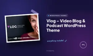 vlog video blog podcast wordpress theme