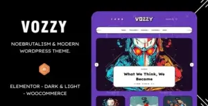 Vozzy – Modern & Neobrutalism WordPress Theme