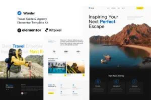 Wander – Travel Guide & Agency Elementor Template Kit