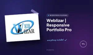 weblizar responsive portfolio pro