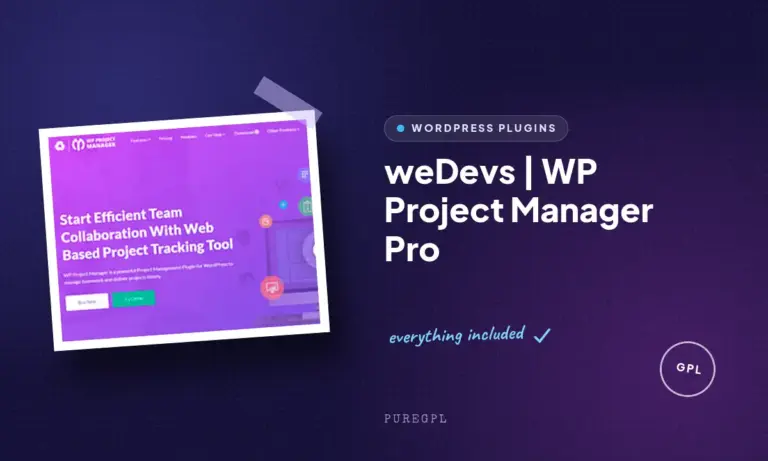 wedevs wp project manager pro