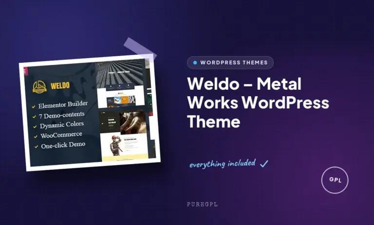 weldo metal works wordpress theme