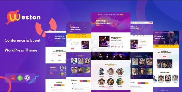 weston conference event wordpress theme 1
