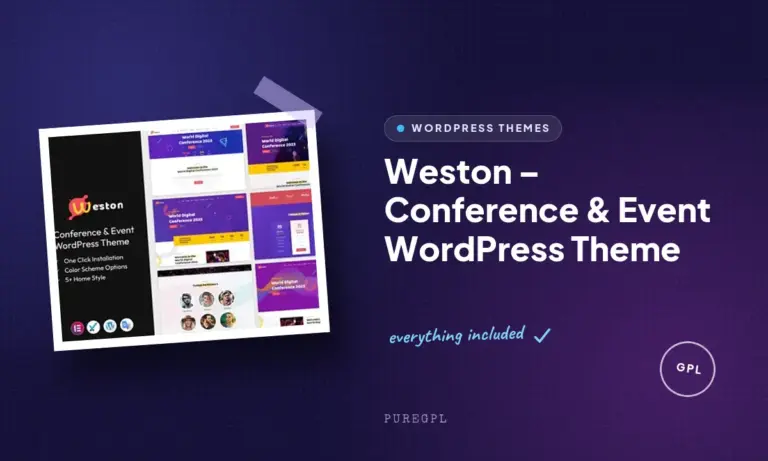 weston conference event wordpress theme
