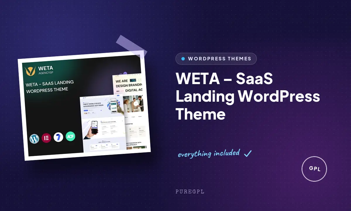 WETA – SaaS Landing WordPress Theme