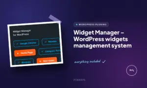 widget manager wordpress widgets management system