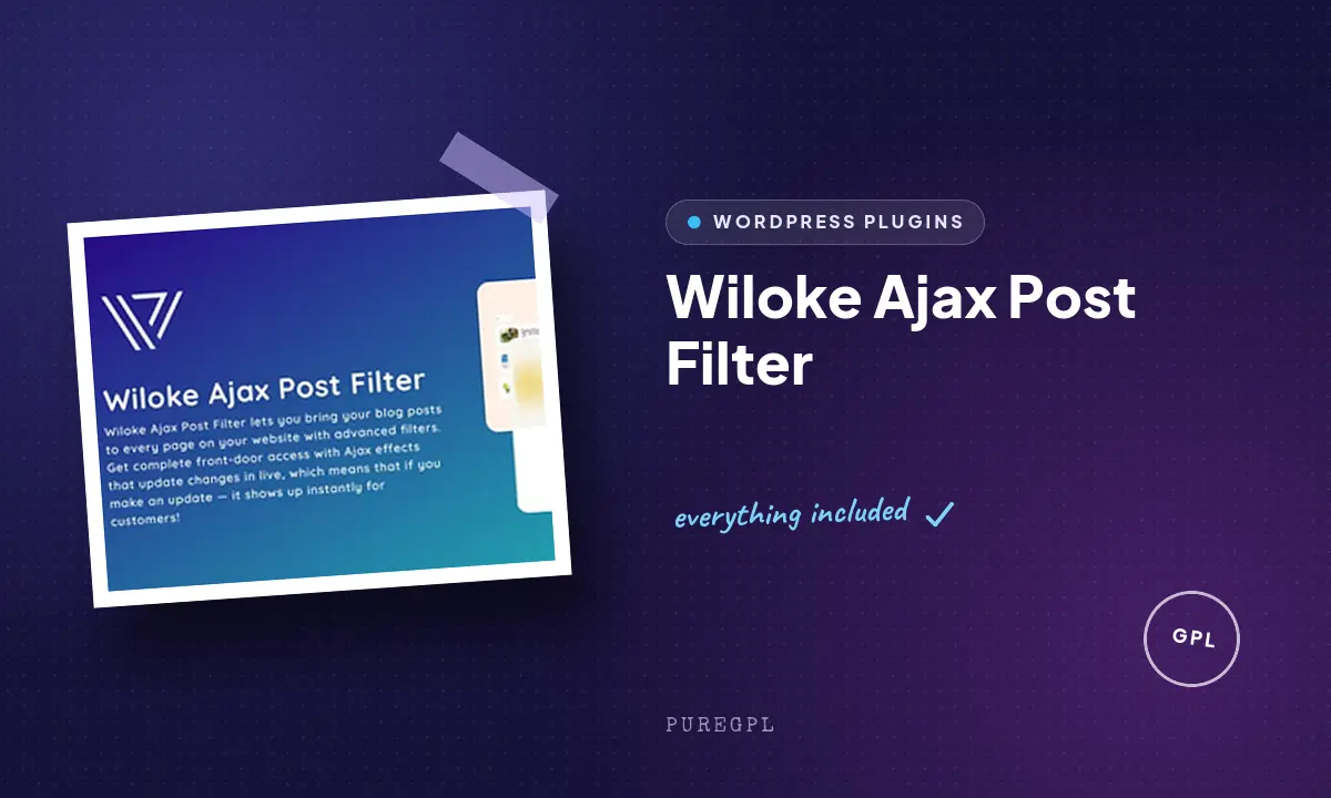 Wiloke Ajax Post Filter
