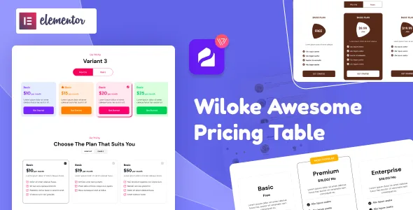 wiloke awesome pricing table for elementor 1