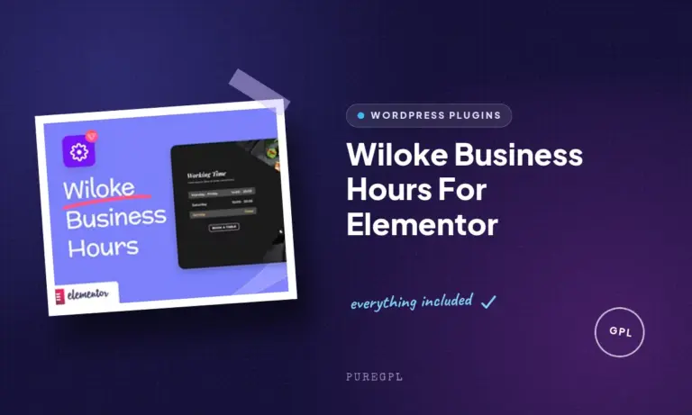 wiloke business hours for elementor