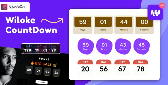 wiloke countdown timer for elementor 1