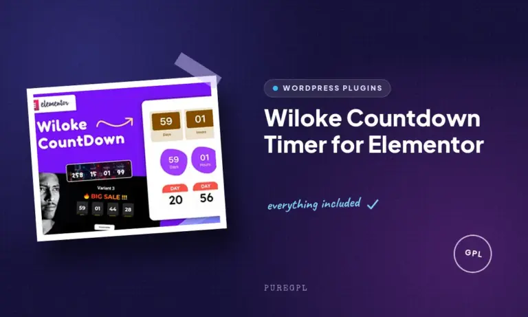 wiloke countdown timer for elementor