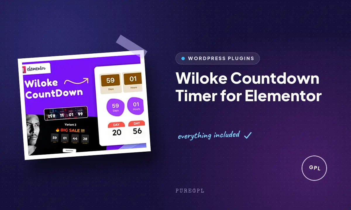 Wiloke Countdown Timer for Elementor