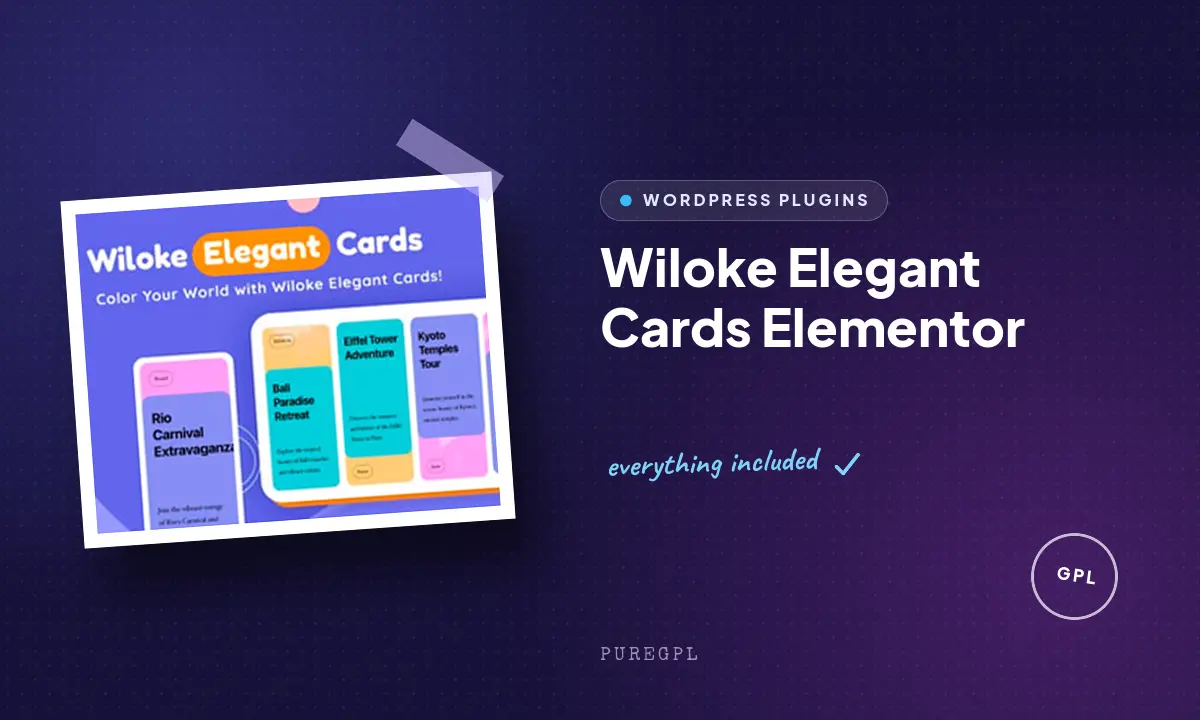 Wiloke Elegant Cards Elementor