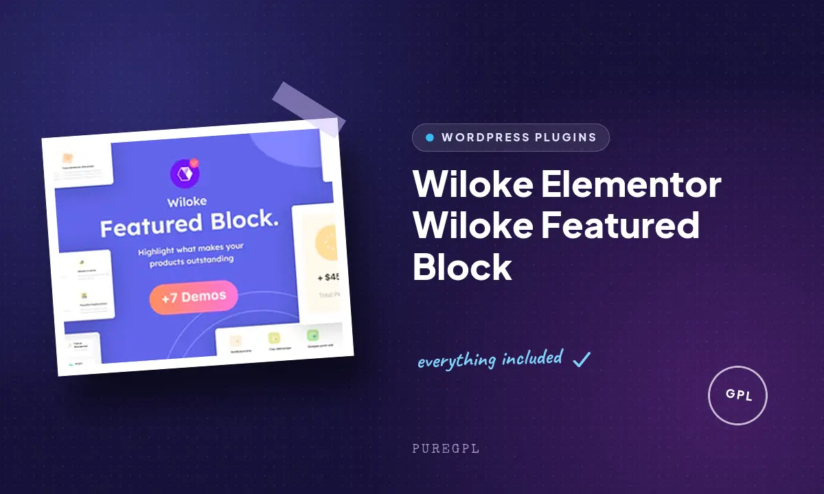 Wiloke Elementor Wiloke Featured Block