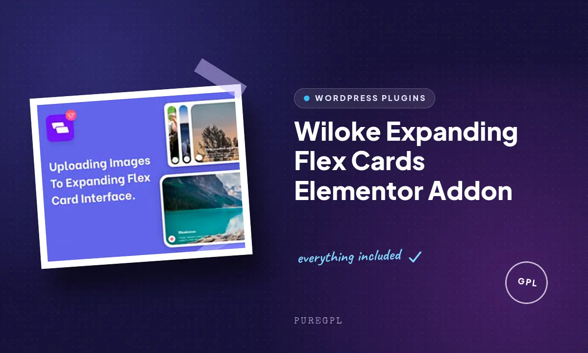 Wiloke Expanding Flex Cards Elementor Addon