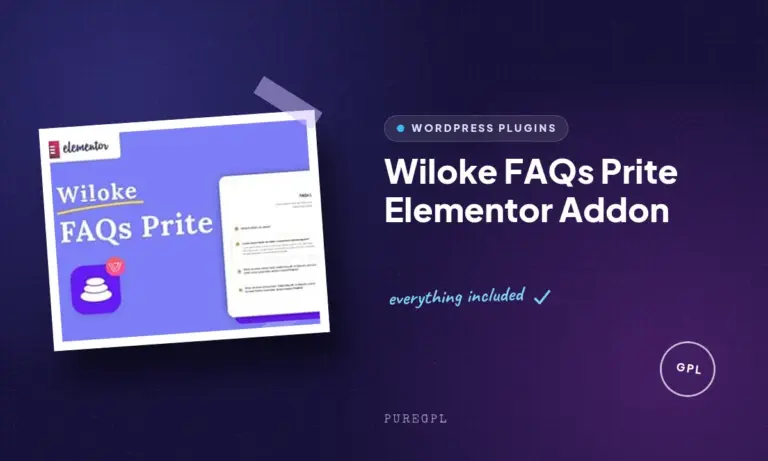 wiloke faqs prite elementor addon