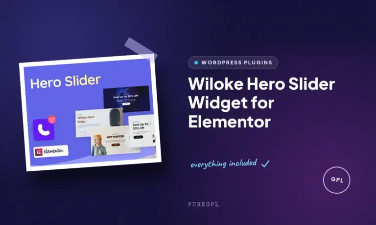 wiloke hero slider widget for elementor