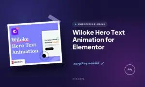 wiloke hero text animation for elementor