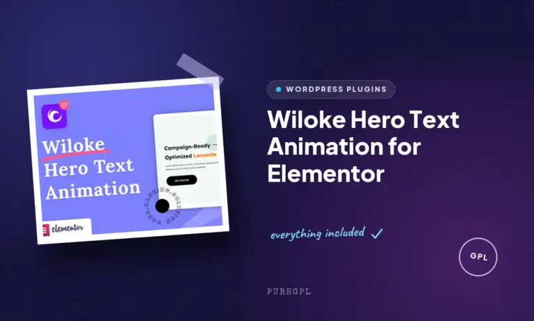 wiloke hero text animation for elementor