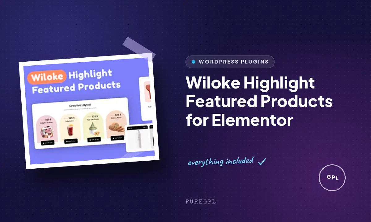 Wiloke Highlight Featured Products for Elementor