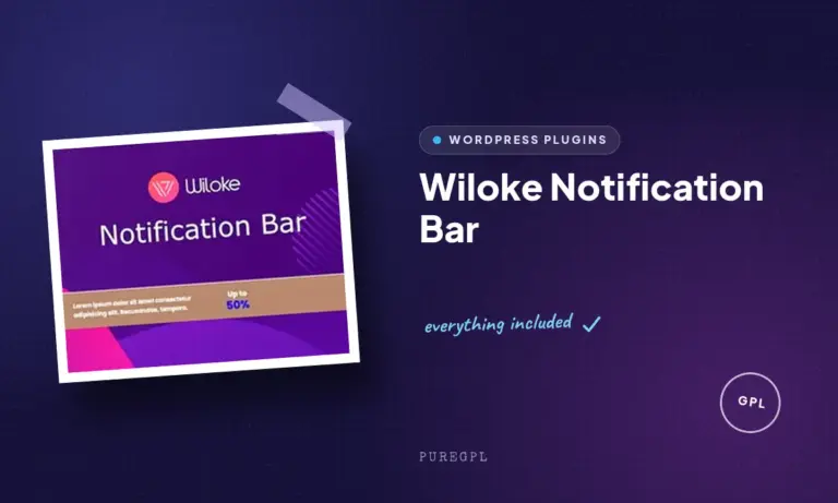 wiloke notification bar