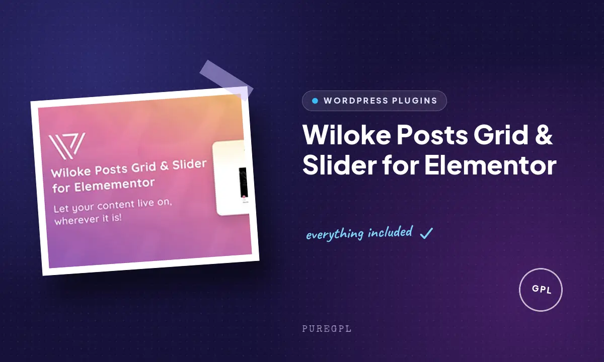 Wiloke Posts Grid & Slider for Elementor