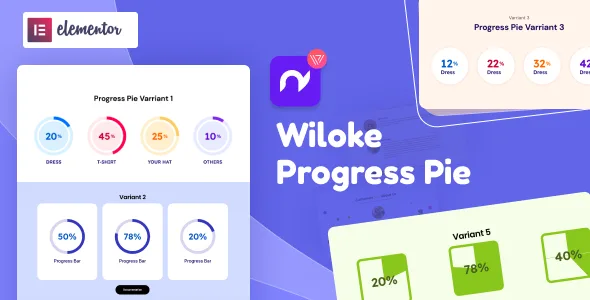wiloke progress pie for elementor 1