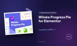 wiloke progress pie for elementor