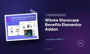 wiloke showcase benefits elementor addon