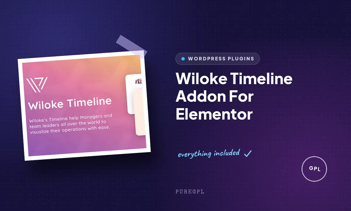 Wiloke Timeline Addon For Elementor