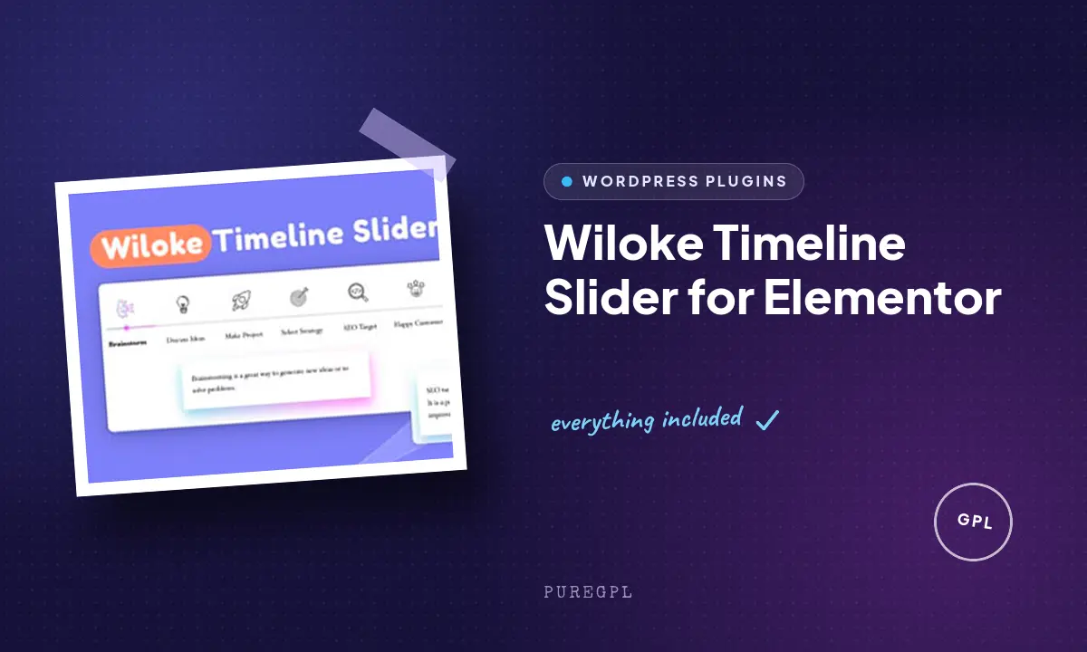 Wiloke Timeline Slider for Elementor