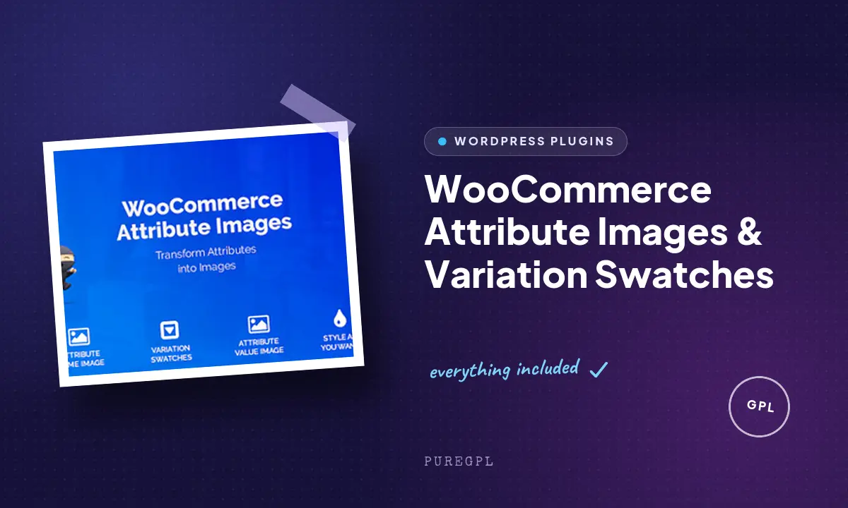 WooCommerce Attribute Images & Variation Swatches