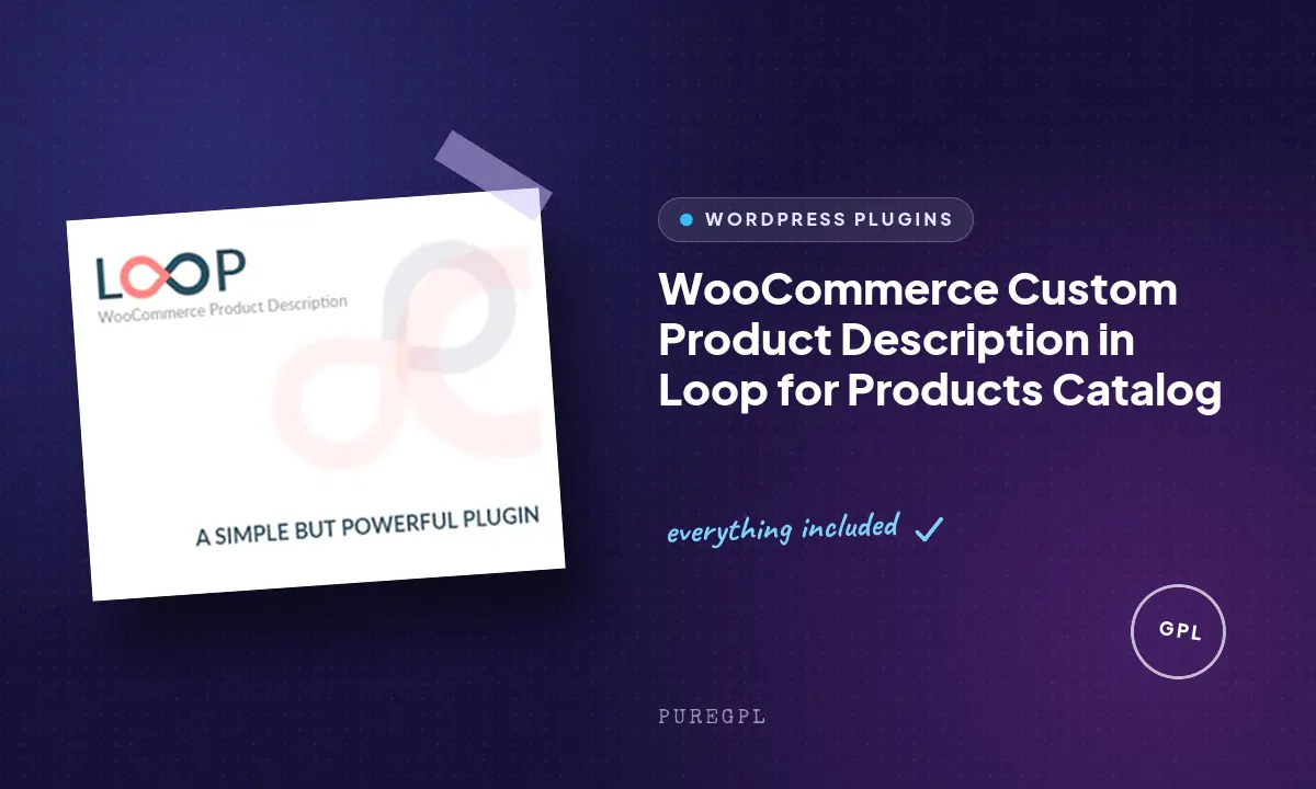 WooCommerce Custom Product Description in Loop for Products Catalog