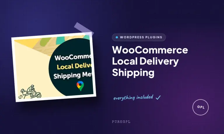 woocommerce local delivery shipping