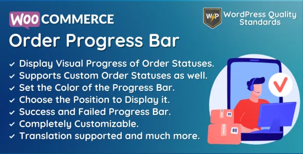 woocommerce order progress bar order tracking wordpress plugin 1