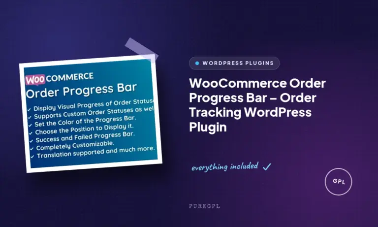 woocommerce order progress bar order tracking wordpress plugin